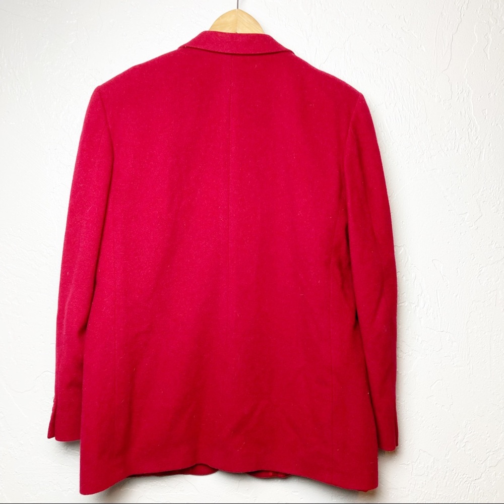 Talbots Red Wool Blazer Jacket - Picture 6 of 7